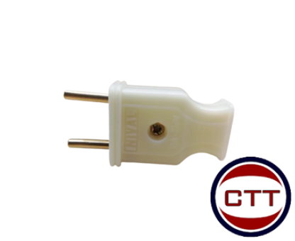 PHÍCH CẮM TRẮNG 10A CHÂN TRÒN-4.0-ABS-PN106-NIVAL