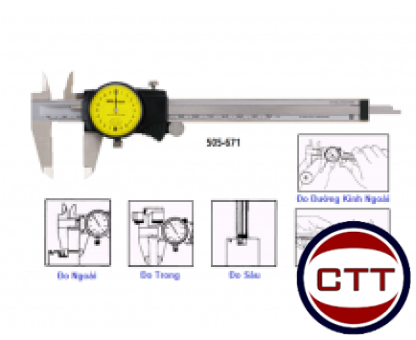 THƯỚC CẶP ĐỒNG HỒ 200MM MITUTOYO