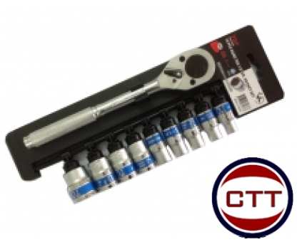 BỘ TUÝP 10 MÓN ( 1/2" CẦN TỰ ĐỘNG VUÔNG CAO CẤP)