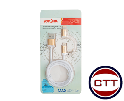 DÂY CÁP XẠC ĐIỆN THOẠI 2A - SOPOKA