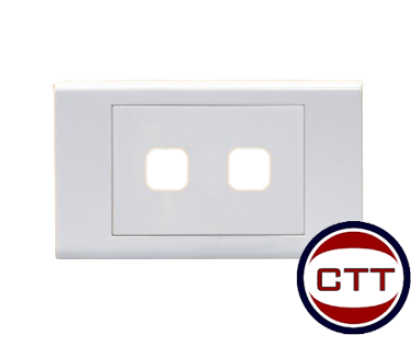 MẶT 2 LỔ CÔNG TẮC SINO
