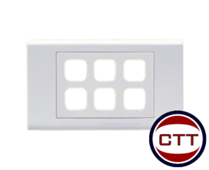 MẶT 6 LỖ CÔNG TẮC ĐIỆN SINO