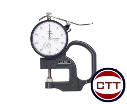 ĐỒNG HỒ ĐO ĐỘ DẦY 0-10MM-0.01 MÃ HIỆU 7301 MITUTOYO