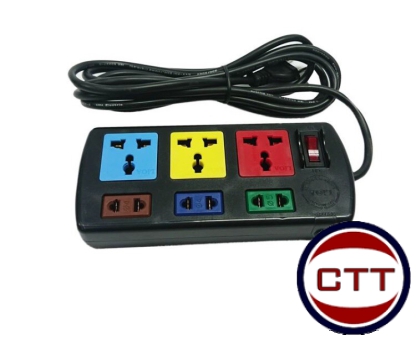 Ổ CẮM DÀI 3 Ổ 2 CHẤU 3 Ổ 3 CHẤU 3D3S52 LIOA