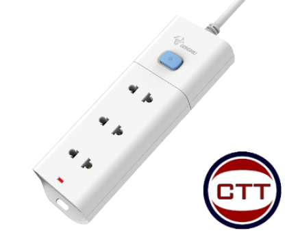 Ổ CẮM ĐIỆN 3 LỔ 1 CÔNG TẮC
