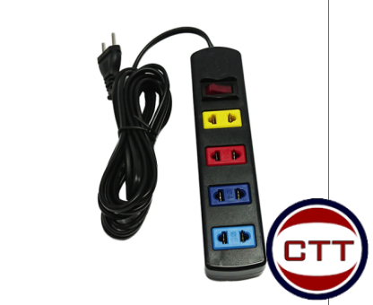 Ổ CẮM 4 LỔ 2 CHẤU DÀI 3M SOPOKA - 4A3