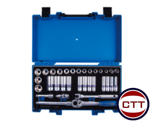 33 PC. 3/8 "BỘ CỜ LÊ Ổ CẮM 12PT DR.