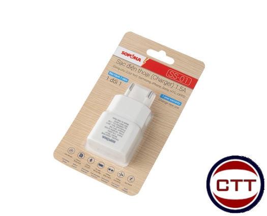 CỦ XẠC ĐIỆN THOẠI 1.5A-SS01-SOPOKA