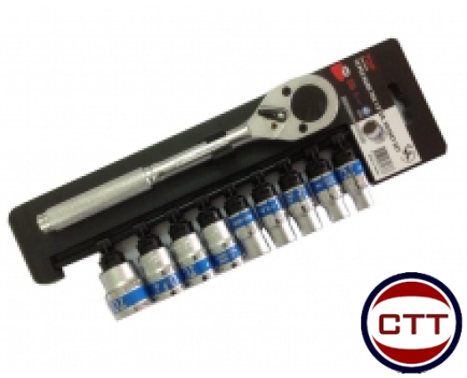 BỘ TUÝP 10 MÓN ( 1/2" CẦN TỰ ĐỘNG VUÔNG CAO CẤP)