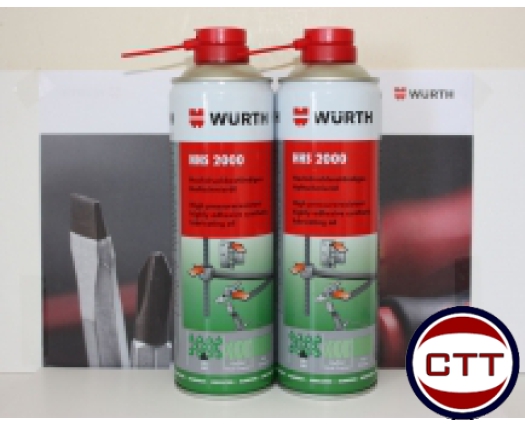 MỠ BÒ NƯỚC BÔI TRƠN CHỊU NHIỆT WURTH HHS 2000 500ML