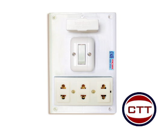 TÁP LÔ 1 CÔNG TẮC Ổ 3 SOPOKA-BN3