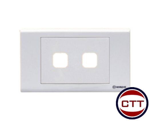 MẶT 2 LỔ CÔNG TẮC SINO