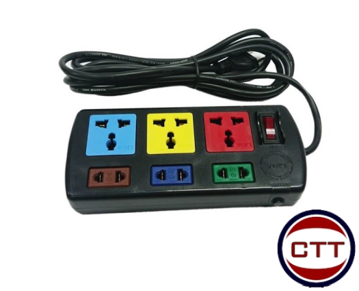 Ổ CẮM DÀI 3 Ổ 2 CHẤU 3 Ổ 3 CHẤU 3D3S52 LIOA