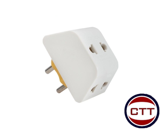 PHÍCH CẮM CHUYỂN 3 CHẤU RA 2 CHẤU- P11-SOPOKA