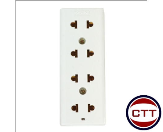 Ổ CẮM 3 Ổ 2 CHẤU+1 Ổ 3 CHẤU-E25 SOPOKA