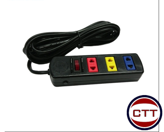 Ổ CẮM 3 LỔ 2 CHẤU 2000W-4.5M NAKATA