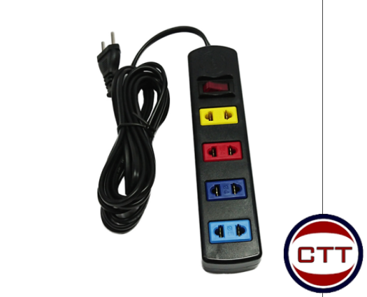 Ổ CẮM 4 LỔ 2 CHẤU DÀI 3M SOPOKA - 4A3